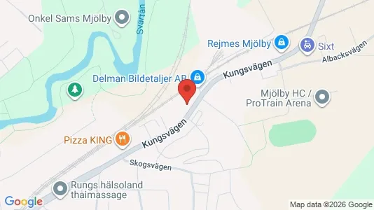 Industrilokaler att hyra i Mjölby - Bild från Google Street View