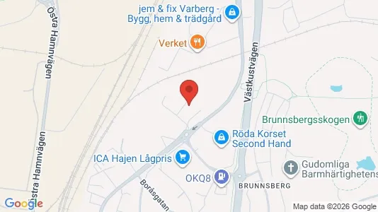 Industrilokaler att hyra i Varberg - Bild från Google Street View