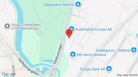 Industrilokaler att hyra i Malmö Centrum - Bild från Google Street View