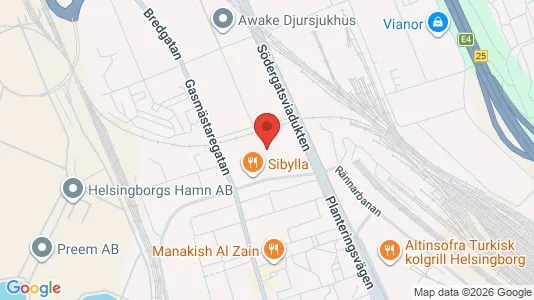 Industrilokaler att hyra i Helsingborg - Bild från Google Street View