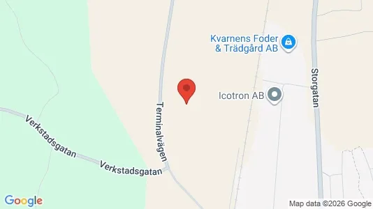 Industrilokaler att hyra i Vaggeryd - kort over placeringen