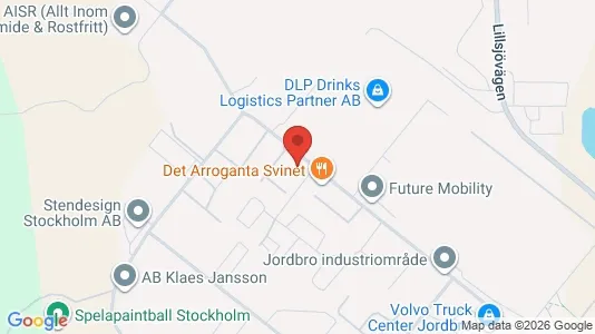 Industrilokaler att hyra i Haninge - kort over placeringen