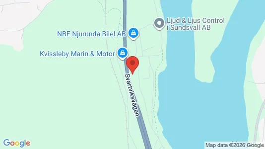 Kontorslokaler att hyra i Sundsvall - kort over placeringen