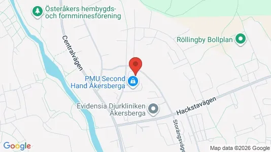 Industrilokaler att hyra i Österåker - kort over placeringen