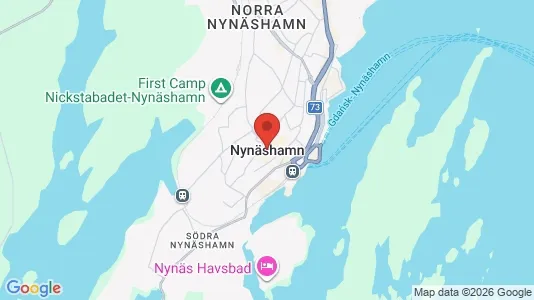 Industrilokaler att hyra i Nynäshamn - kort over placeringen